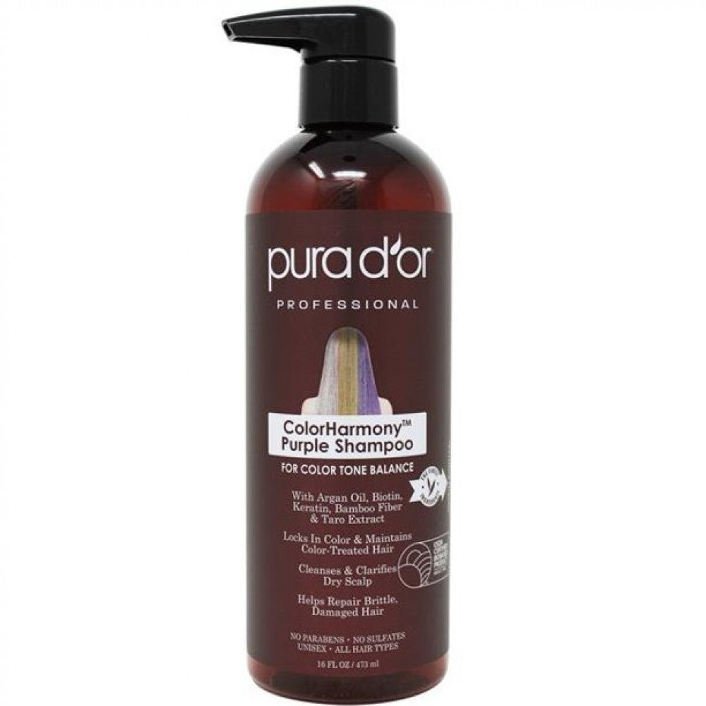 PURA DOR PROFESSIONAL COLOR HARMONY PURPLE SHAMPOO 473 ML