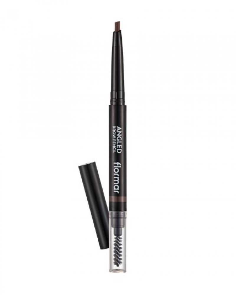Flormar Angled Eyebrow Pencil And Brush-02 Light Brown