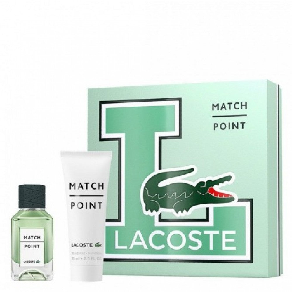 Lacoste Match Point Set For Men 2 Pieces Eau De Toilette 50Ml + Shower Gel 75Ml
