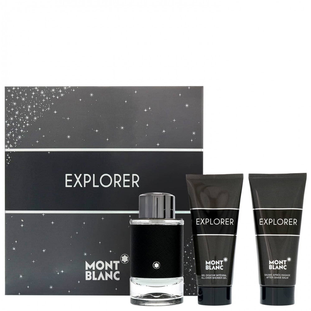 Mont Blanc Explore Set For Men 3 Pieces Eau De Parfum 100Ml