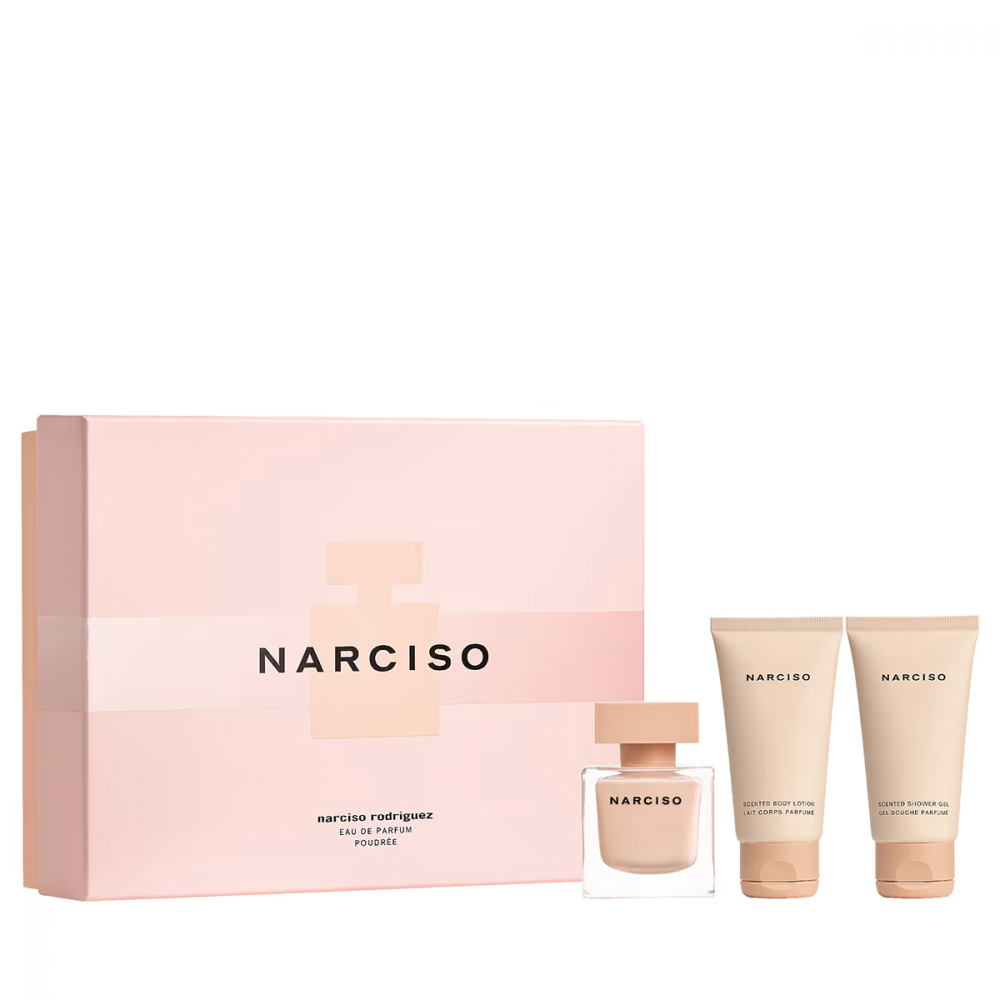 Narciso By Narciso Powder Set 3 Pieces Edp 50Ml+Body Lotion 50Ml+Shower Gel 50Ml