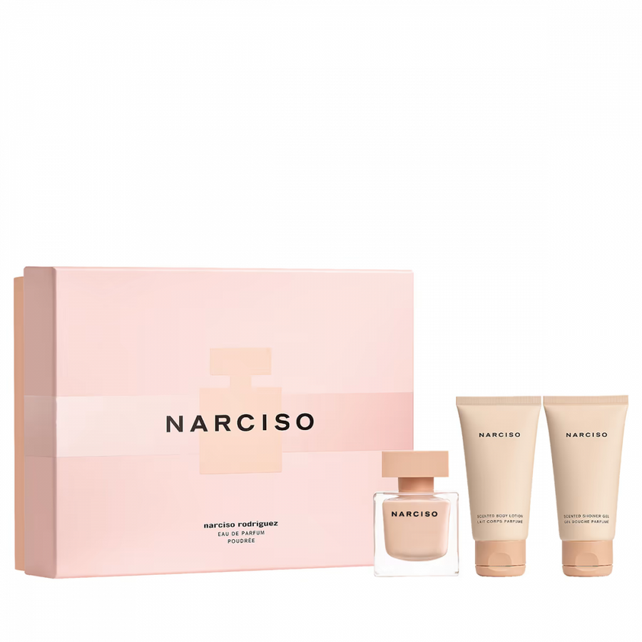 Narciso By Narciso Powder Set 3 Pieces Edp 50Ml+Body Lotion 50Ml+Shower Gel 50Ml