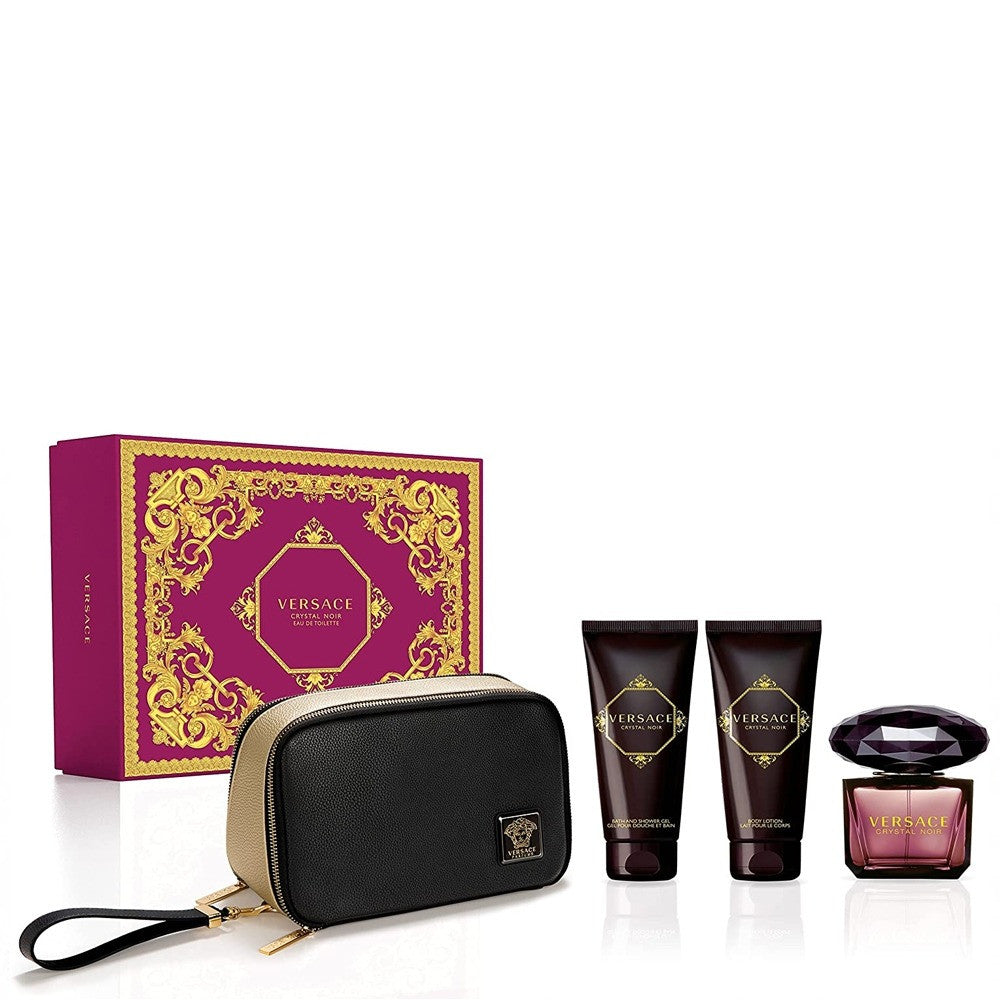 Versace Crystal Set 4 Pieces Eau De Toilette 90Ml + Body Lotion 100Ml +