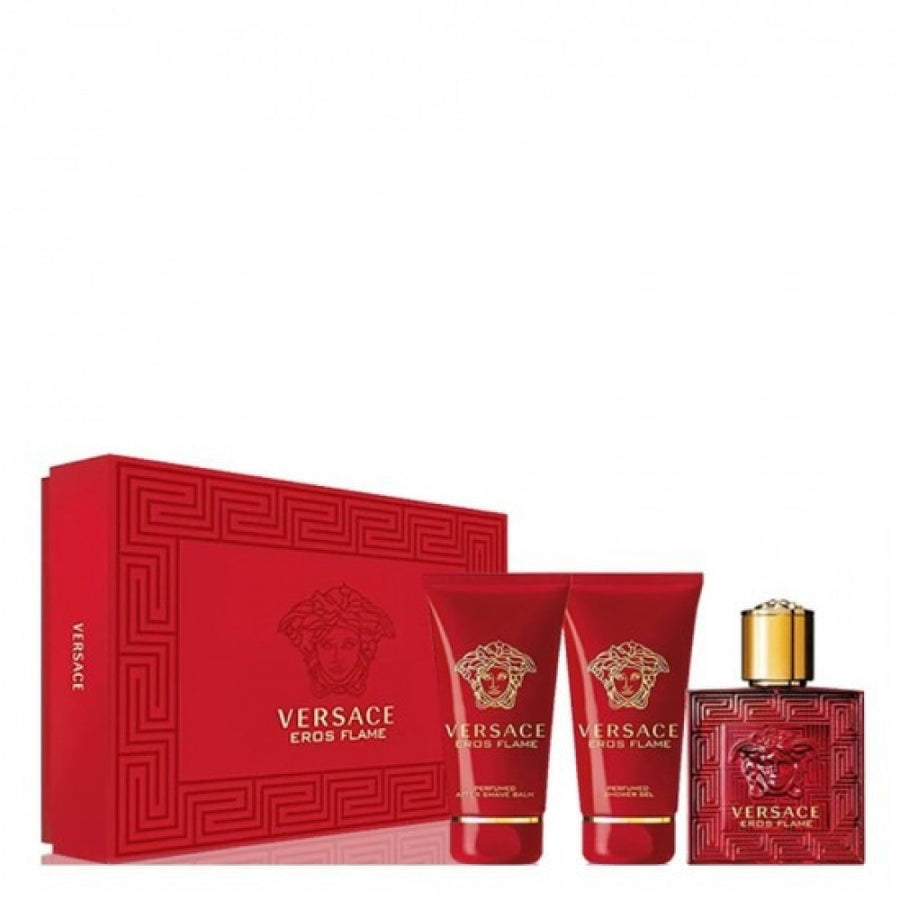Versace Eros Flame Gift Set For Men - Eau De Parfum