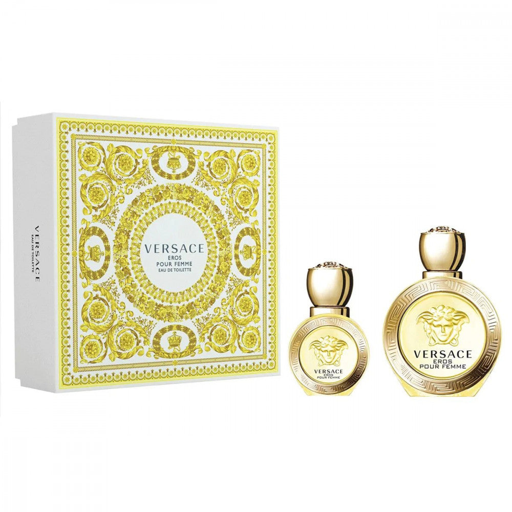 Versace Eros Set For Women 2 Pieces Eau De Toilette 100Ml + 30Ml