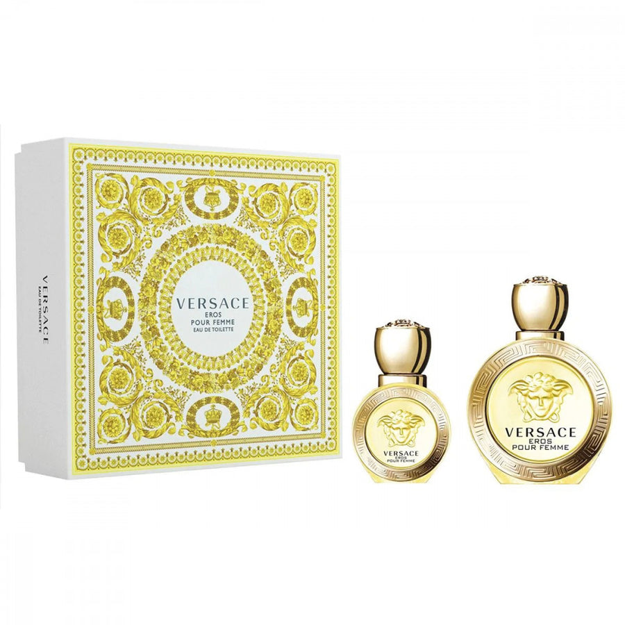 Versace Eros Set For Women 2 Pieces Eau De Toilette 100Ml + 30Ml
