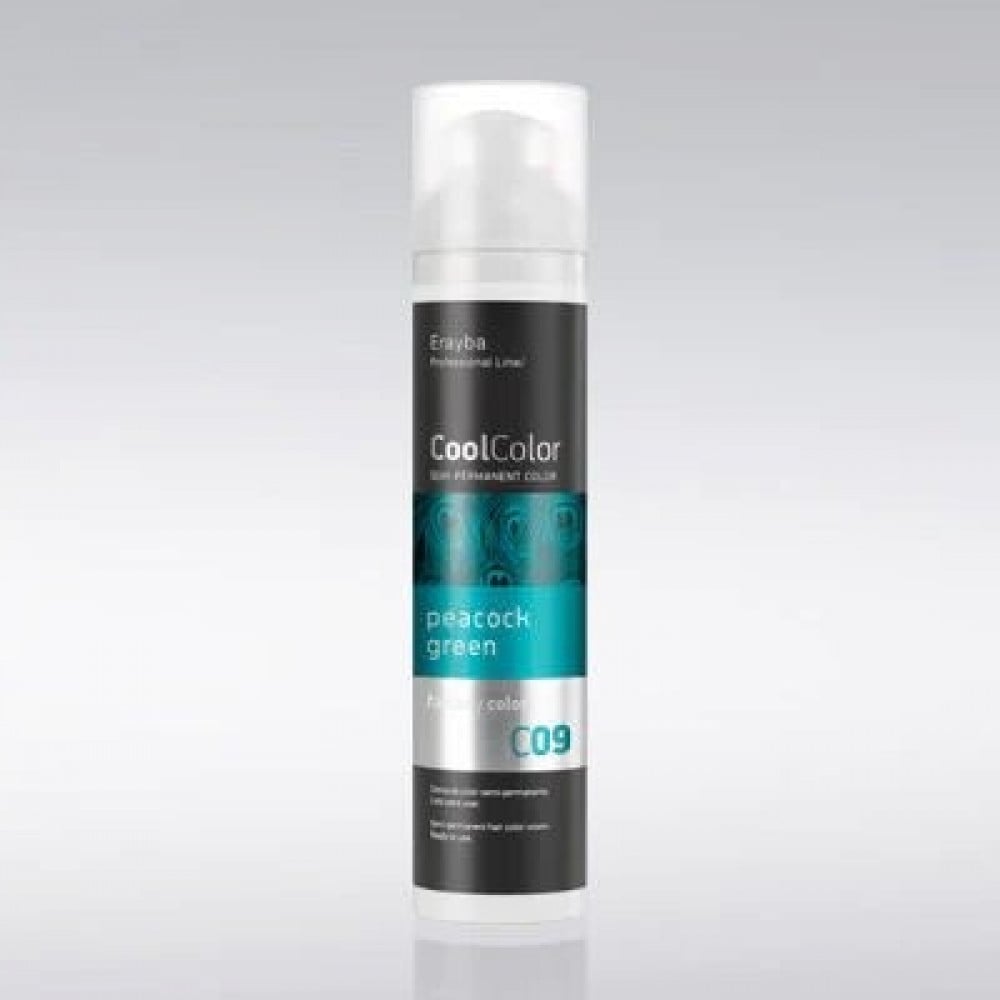COOL COLOR SEMI PERMANENT HAIR DYE C09 GREEN 100ML