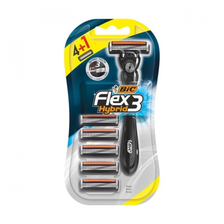 BIC SCHEERMESJES FLEX 3 HYBRID 4+1 STUKS