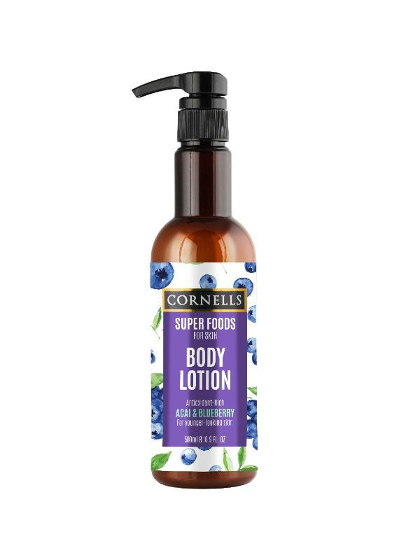CORNELLS SUPERFOODS BODY LOTION ACAI & BLUEBERRY EXTRACT 500 ML