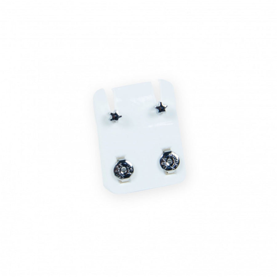MALAYSIAN SILVER STAR MEDICAL EARRING - RS00W