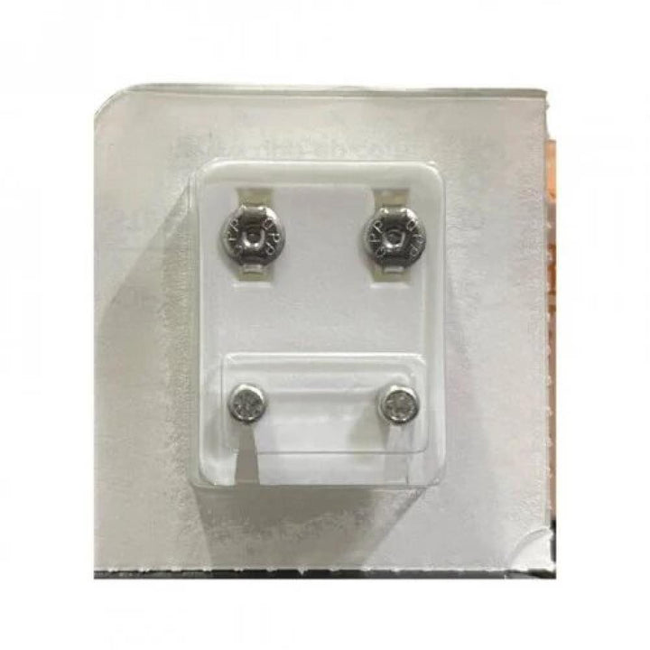 MALAYSIAN PLAIN SILVER COLOR MEDICAL EARRING - RB13W