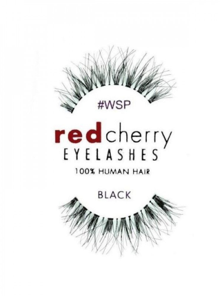 RED CHERRY EYELASHES BLACK 2PCS M WSP