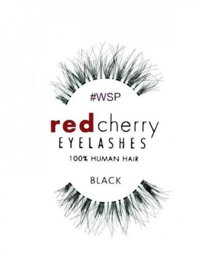RED CHERRY EYELASHES BLACK 2PCS M WSP