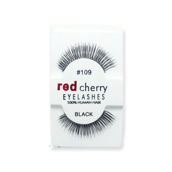 RED CHERRY EYELASHES BLACK 2PCS 109