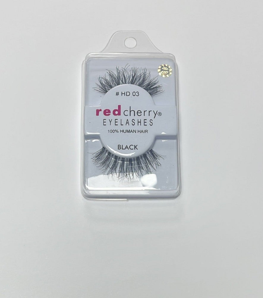 RED CHERRY EYELASHES BLACK 2PCS HD 03