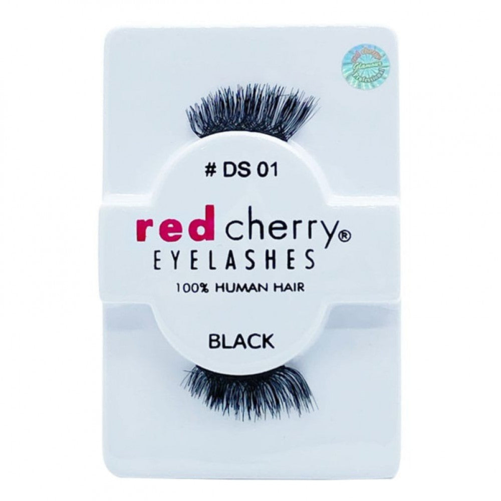 RED CHERRY EYELASHES BLACK 2PCS DS 01
