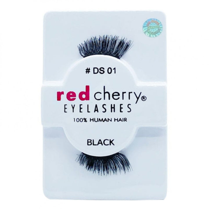 RED CHERRY EYELASHES BLACK 2PCS DS 01