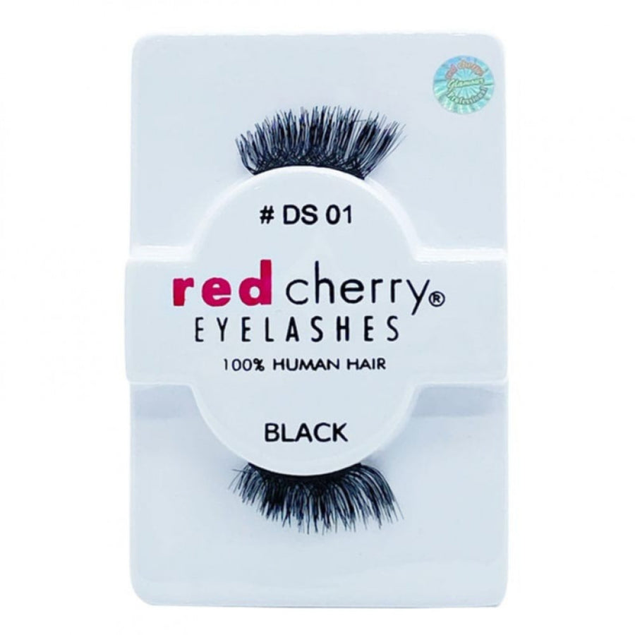 RED CHERRY EYELASHES BLACK 2PCS DS 01