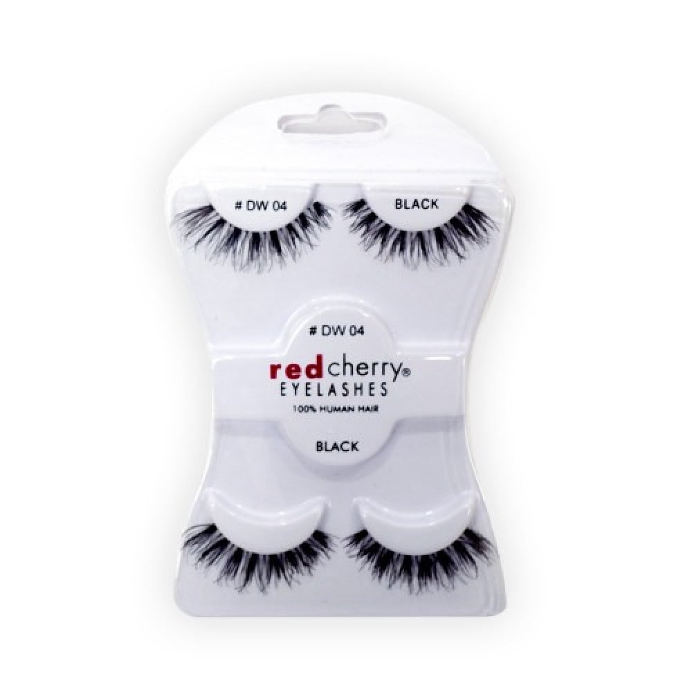 RED CHERRY EYELASHES BLACK 4PCS DW 04