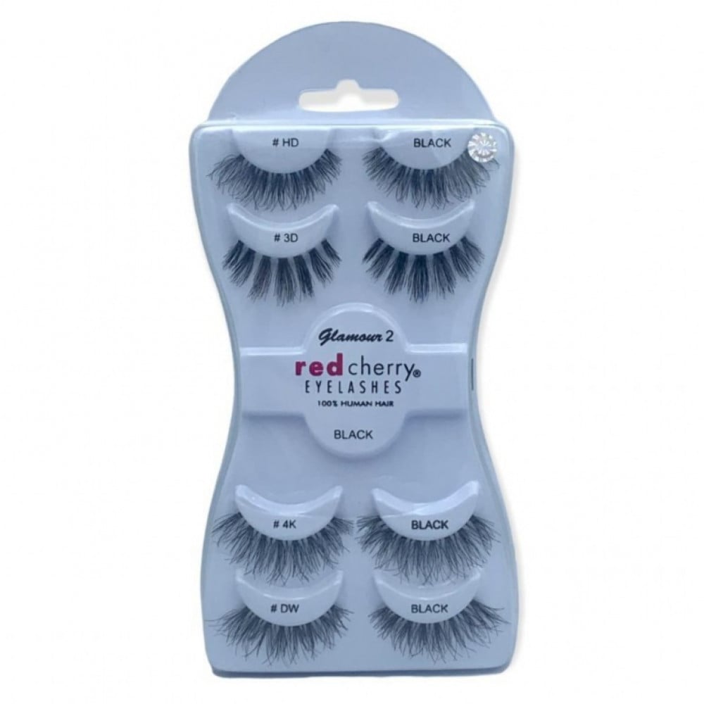 RED CHERRY EYELASHES SET 8 PCS GLAMOUR 2