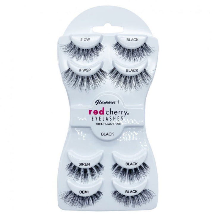 RED CHERRY EYELASHES SET 8 PCS GLAMOUR 1
