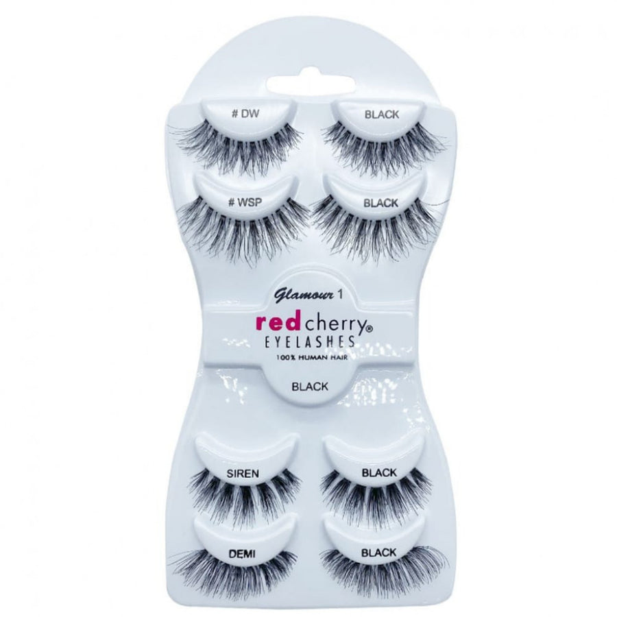 RED CHERRY EYELASHES SET 8 PCS GLAMOUR 1
