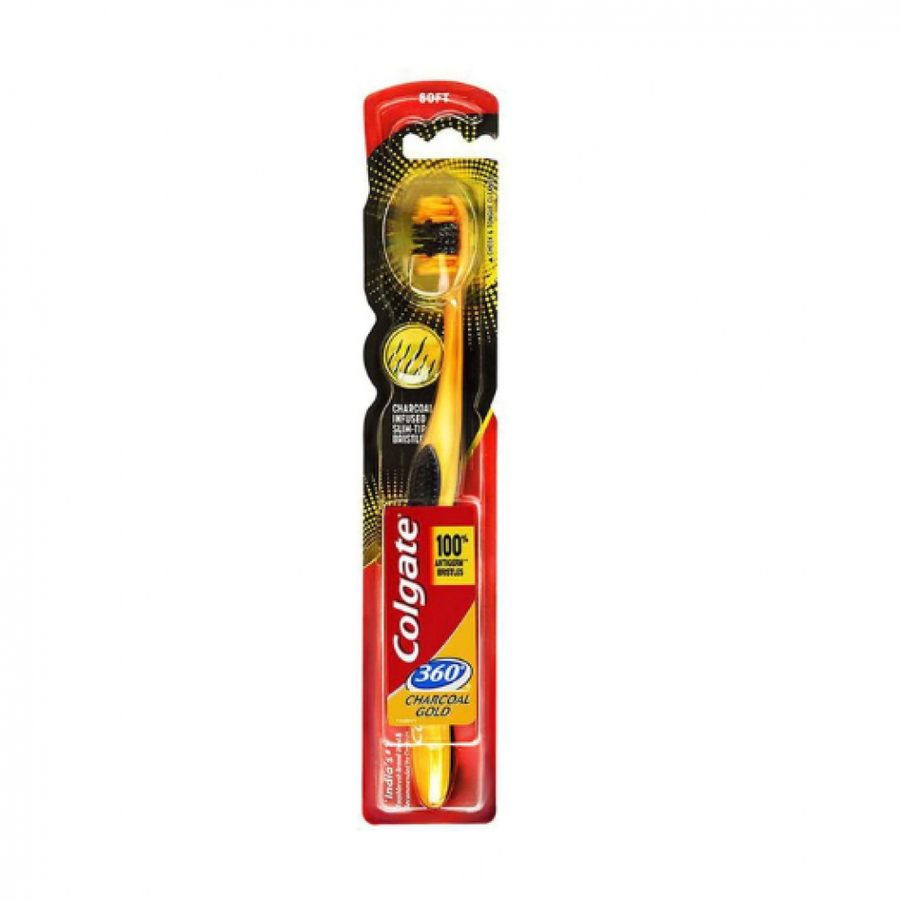 Colgate Toothbrush 360 Charcoal Gold Soft