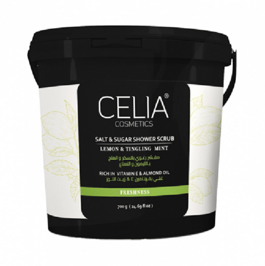CELIA SALT & SUGAR SCRUB LEMON & TINLING MINT