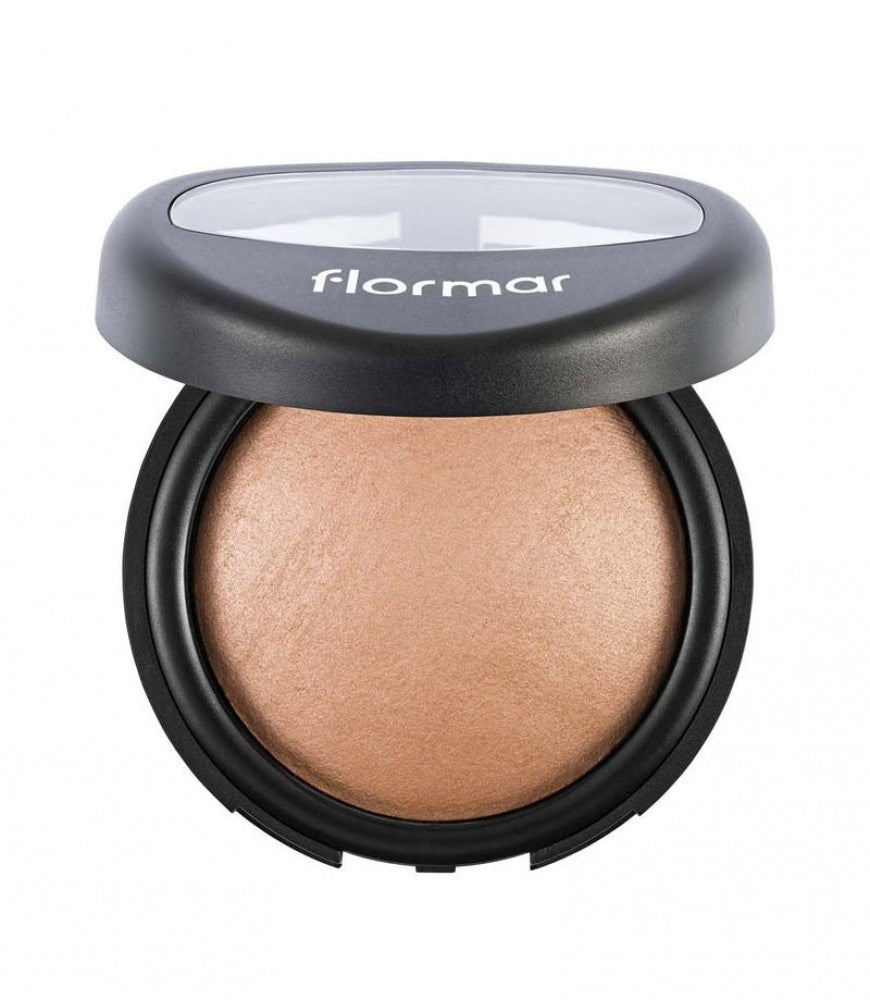 FLORMAR POWDER BAKED BLUSH-ON GOLDEN PEACH 043