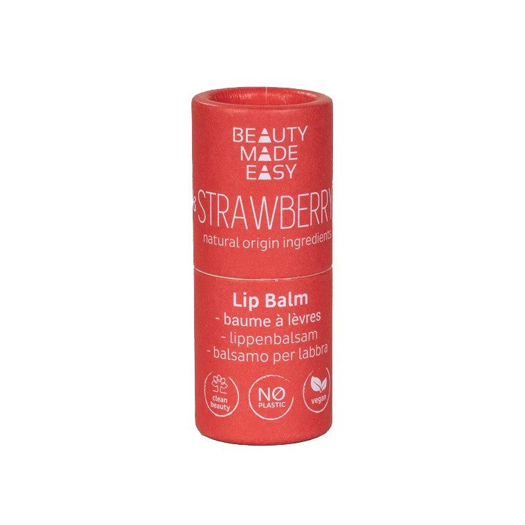 Beauty Made Easy Paper Tube Lip Balm Strawberry 5,5 G