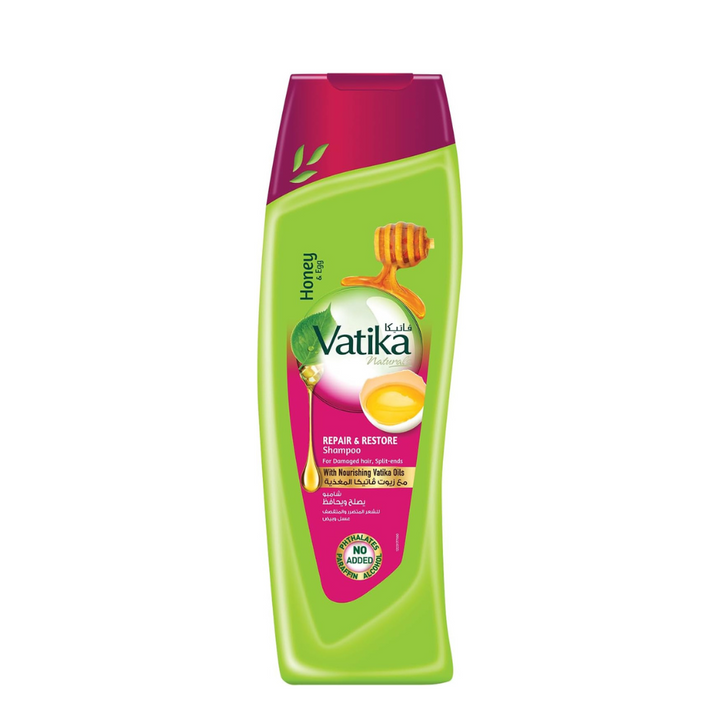 Dabur Vatika Repair & Restore Honey & Egg Shampoo 360 Ml