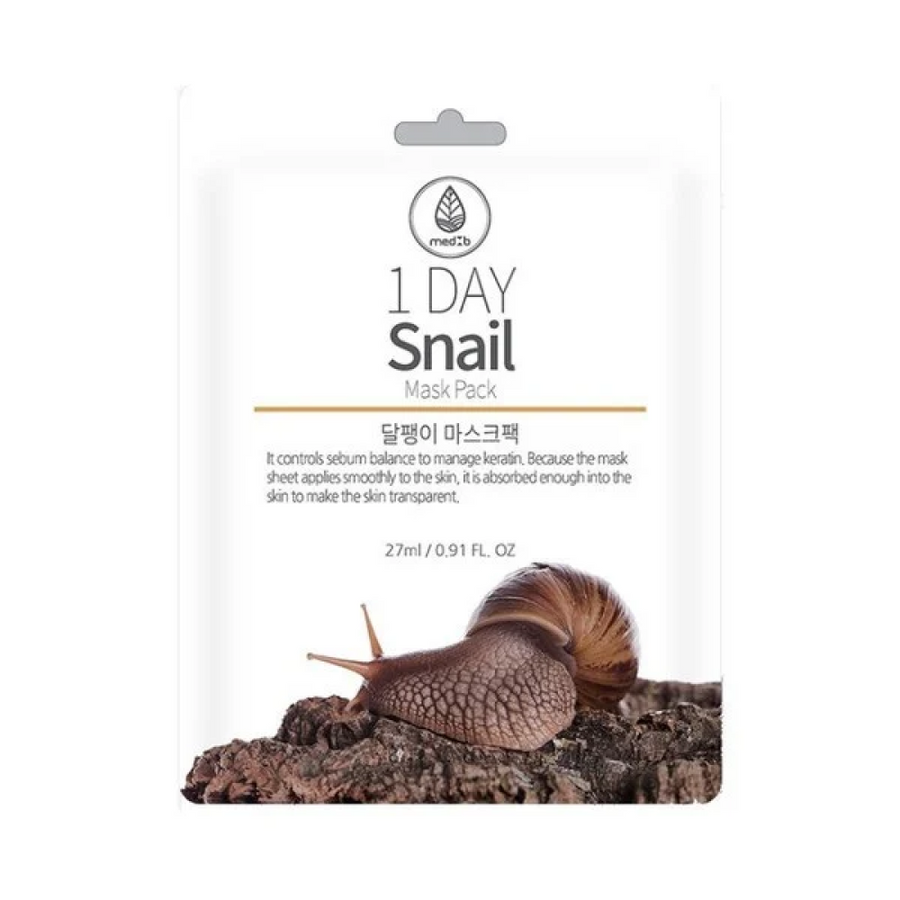 Med B 1 Day Snail Mask Pack 27Gm