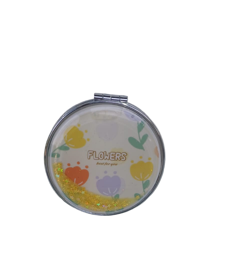 Tulip round quicksand mirror