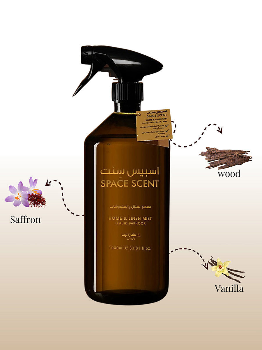 J.CASANOVA HOME & LINEN MIST LIQUID BAKHOOR 1000 ML