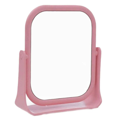 Dual sided straw Table Mirror (Square)