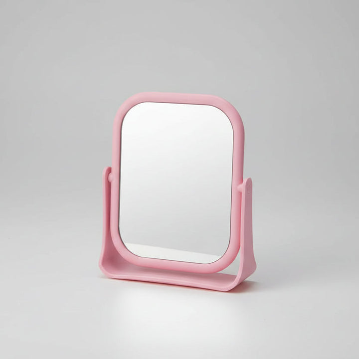 Dual sided straw Table Mirror (Square)