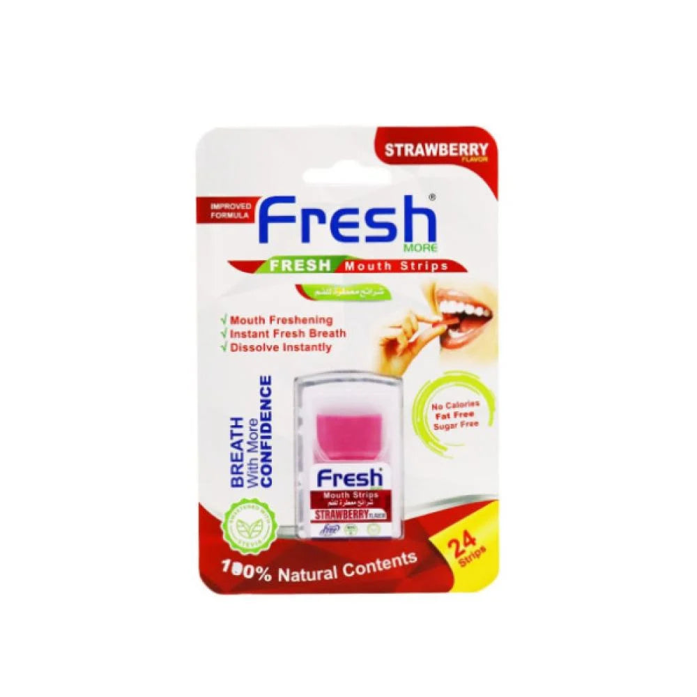 شرائح نفس منعشة بنكهة الفراولة، 24 شريحة