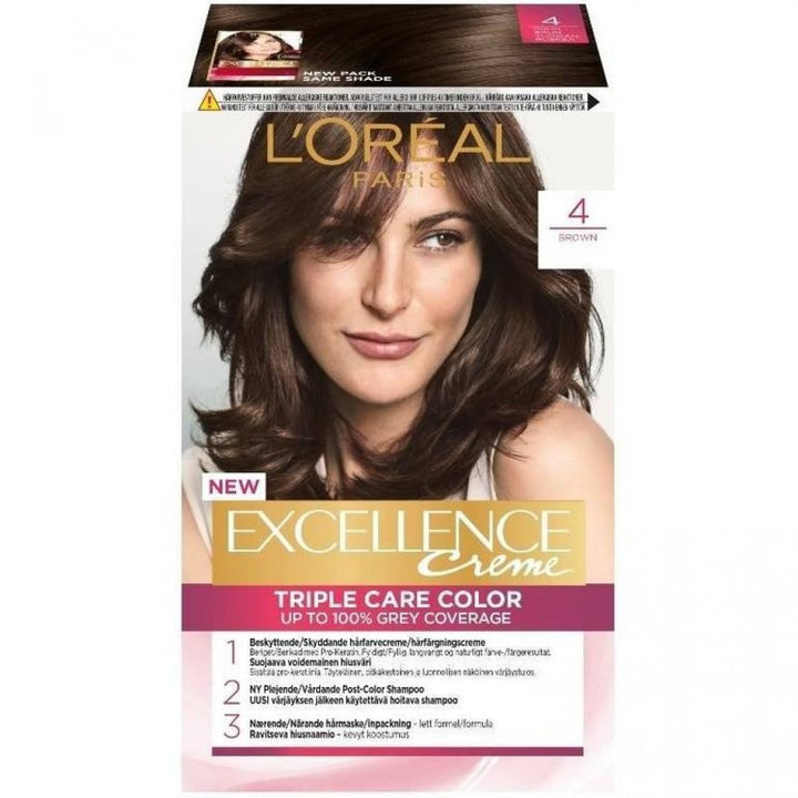 Loreal Excellence Hair Color Brown 4