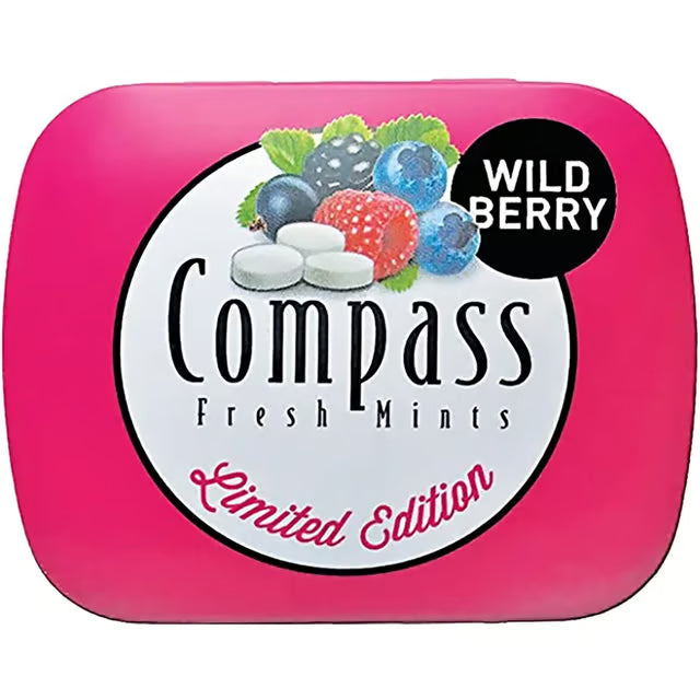 Compass Wild Berry Suger Free 50 Pcs 14g