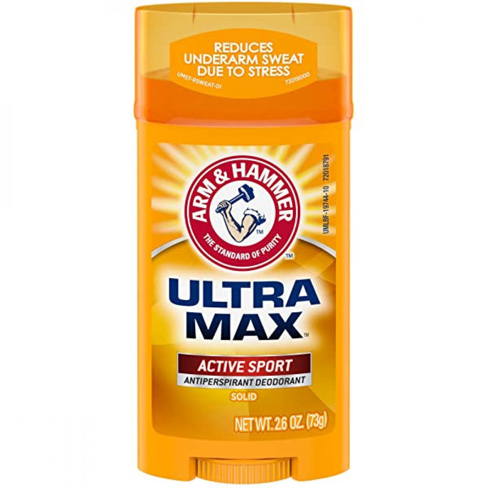 Arm & Hammer Ultra Max Active Sport Deodorant Stick 73Gm