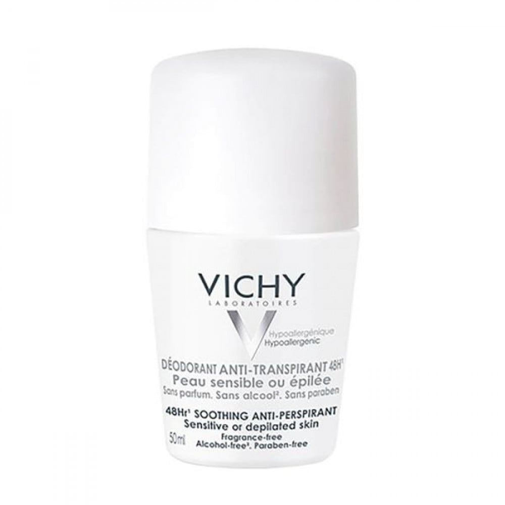 Vichy Roll-On Deodorant 50Ml White Silver