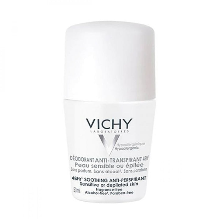 Vichy Roll-On Deodorant 50Ml White Silver