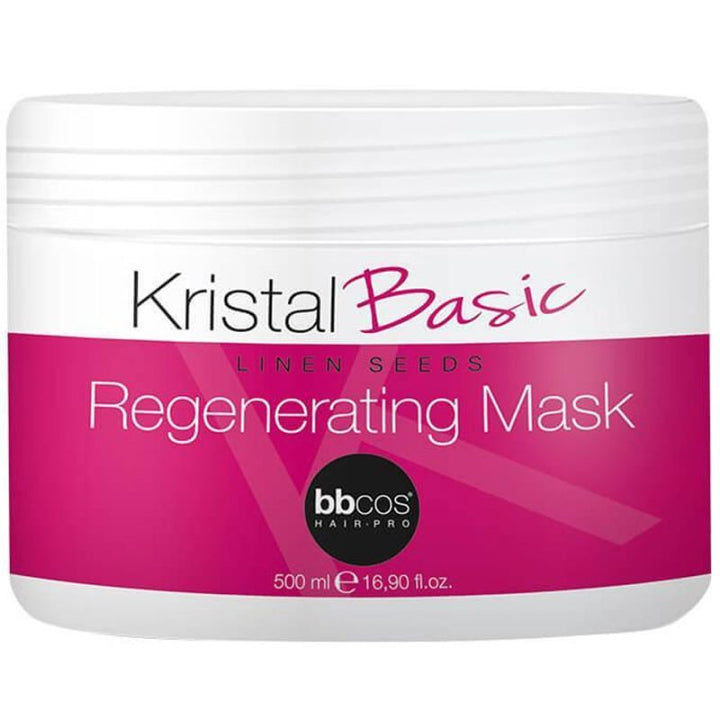 قناع بذور الكتان الأساسي الإيطالي من كريستال للشعر الجاف 500 مل