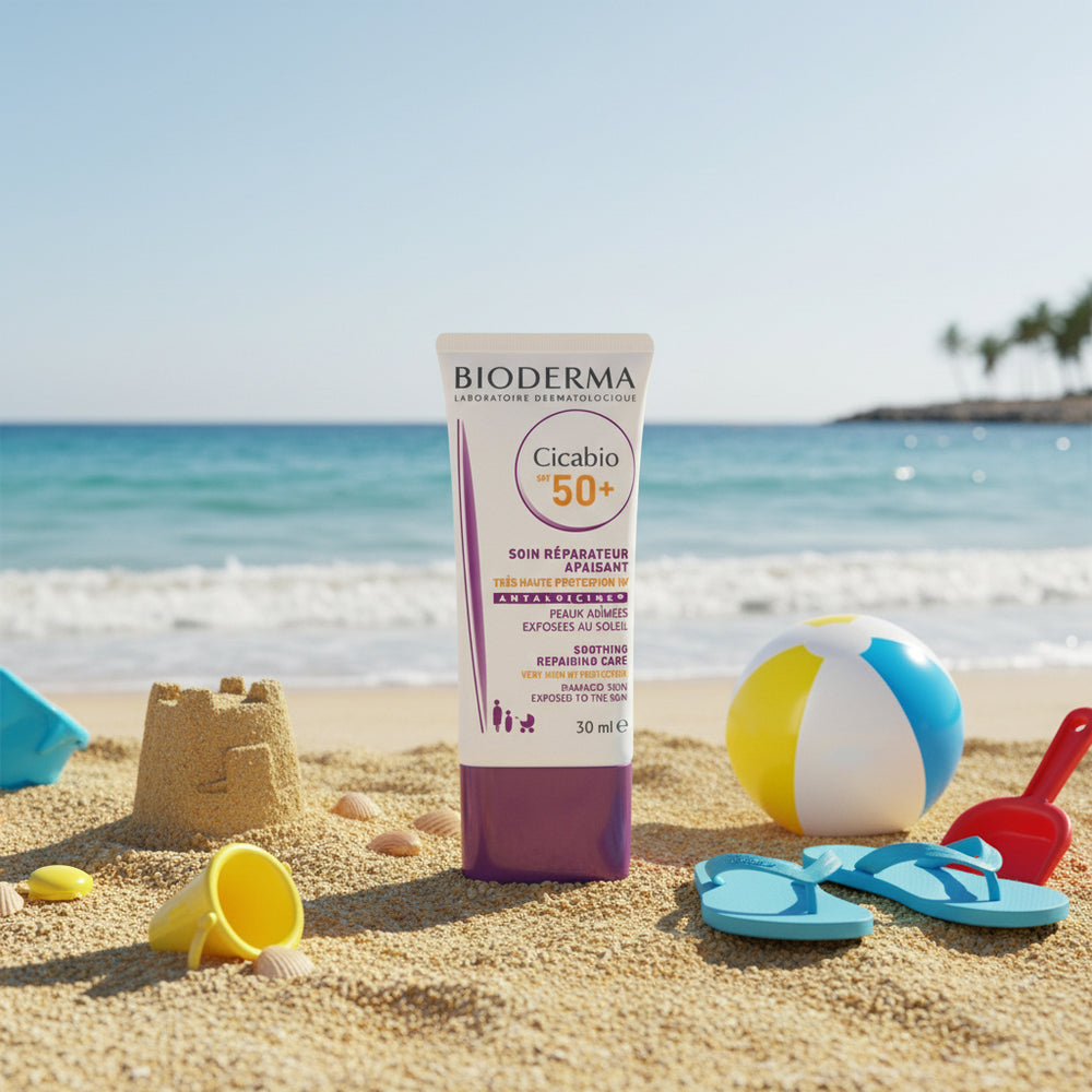 كريم بيوديرما سيكابيو الواقي من الشمس بعامل حماية 50+، 30 مل، للبشرة الحساسة والمُرممة، متوفر لدى ملسا