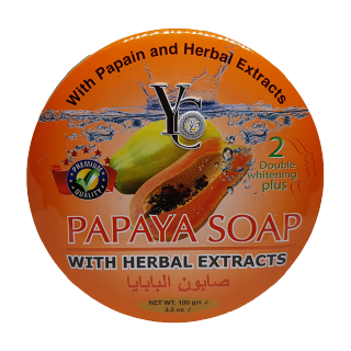YC Papaya Whitening Soap in Metal Box 100g