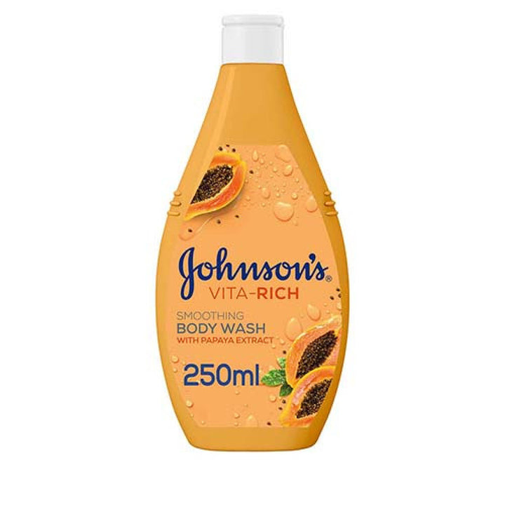 Johnsons Vita-Rich Smoothing Papaya Extrac Body Wash 250Ml
