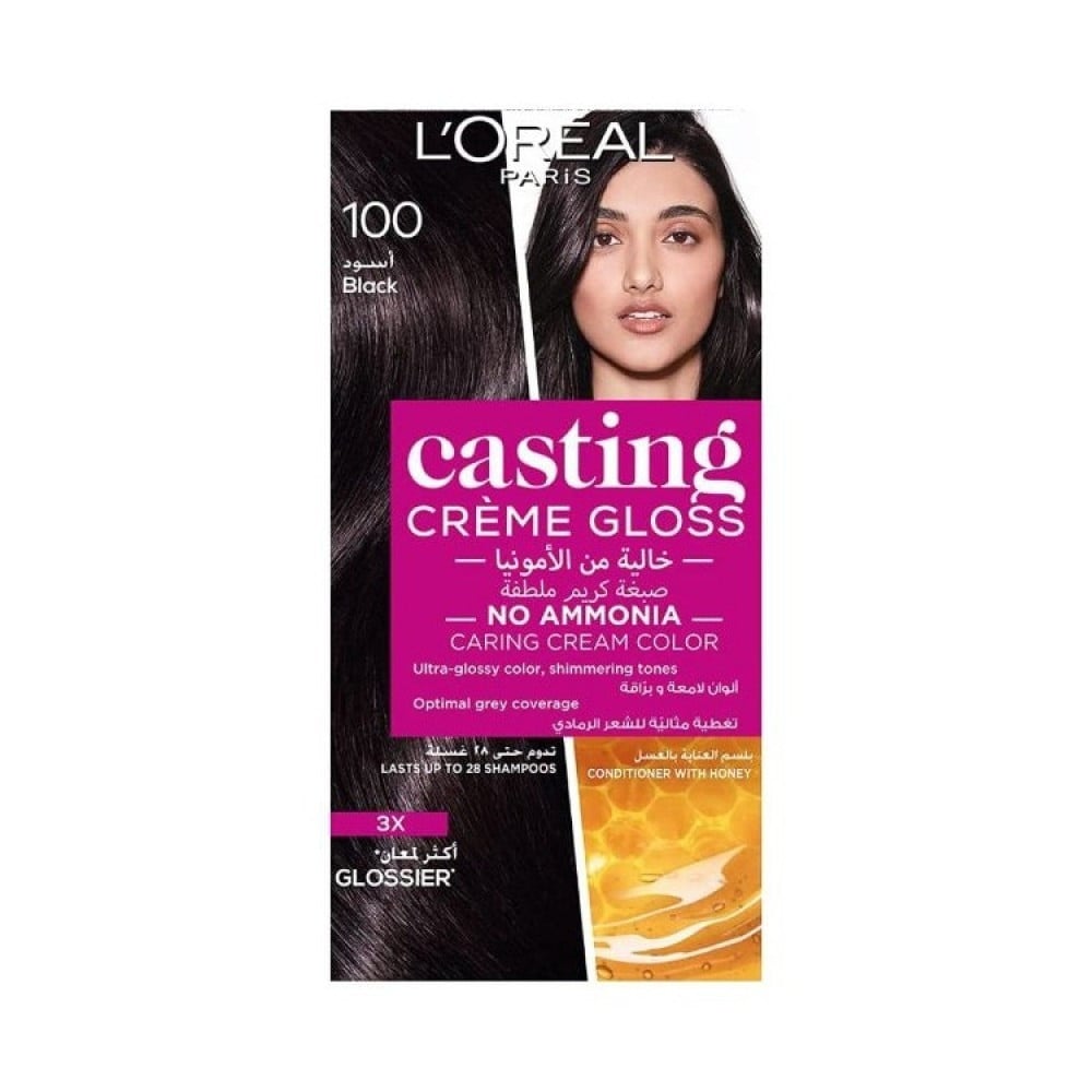Casting Creme Gloss Hair Colour 100 Black 180ml