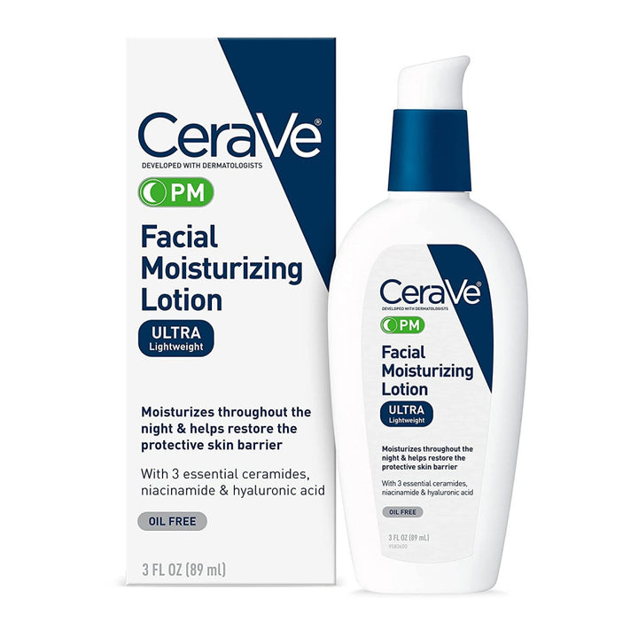 CERAVE PM LOTION ULTRA LIGHT WEIGHT OIL FREE 89 ML