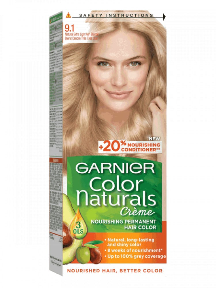 Garnier Hair Color 9.1 Natural Extra Light Ash Blonde
