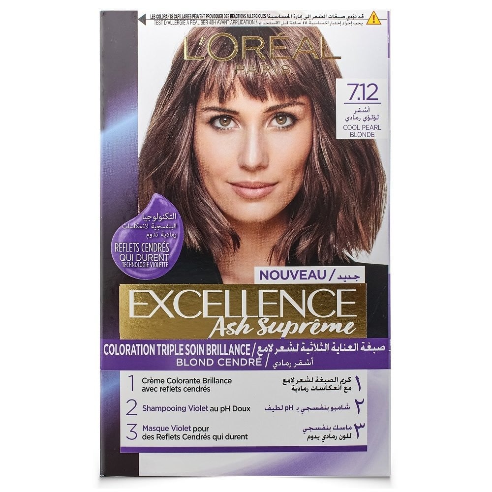 Loreal Excellenc Ash Supreme Cool Pearl Blonde 7.12